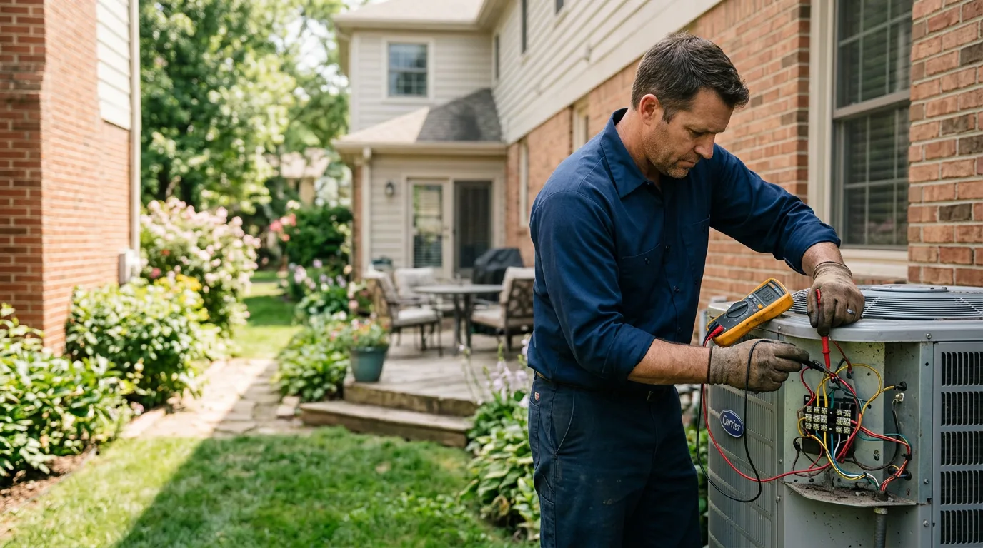 HVAC technician working near Coopersville, MI